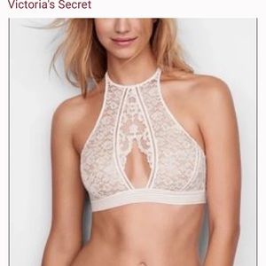 NWT VS Halter Key Hole Lace Bralette